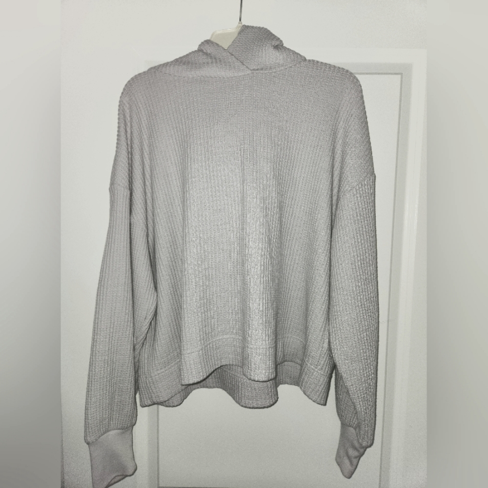 2Pc Gap Steel Gray Waffle Knit Sweatsuit M